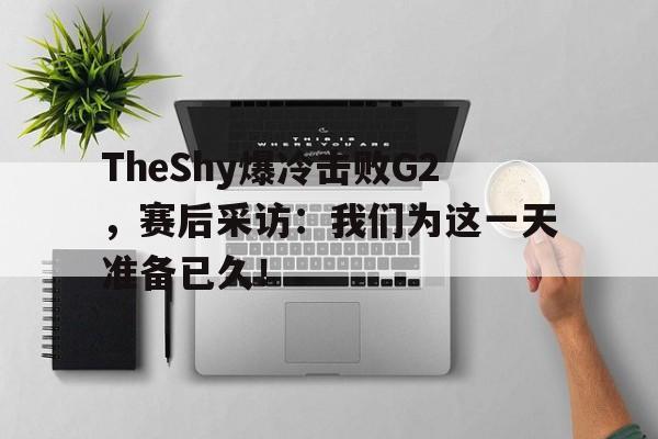 九游游戏盒-TheShy爆冷击败G2，赛后采访：我们为这一天准备已久！